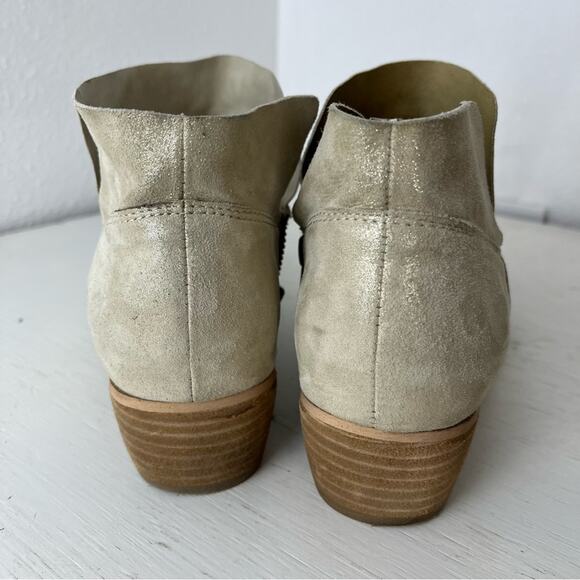 Seychelles metallic sheen Snare suede ankle bootie size 8.5 - Picture 4 of 10